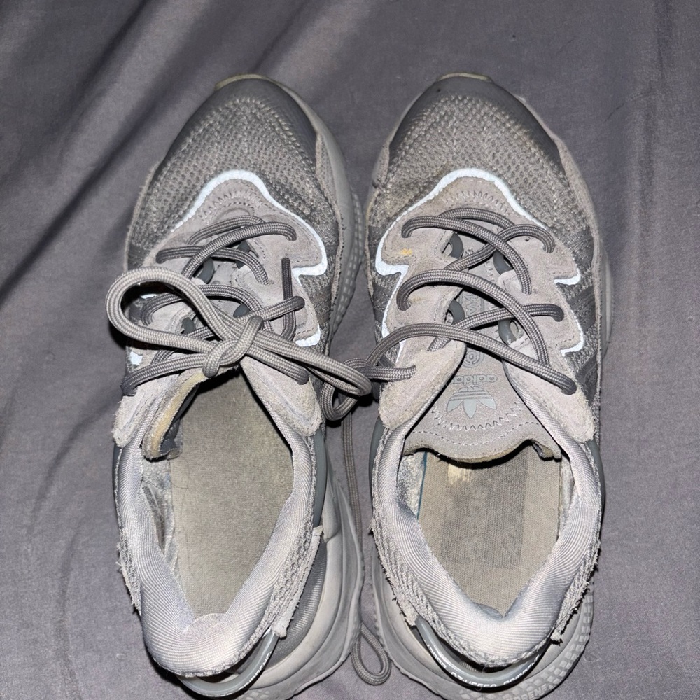 Adidas Gray Sneakers with Classic Design